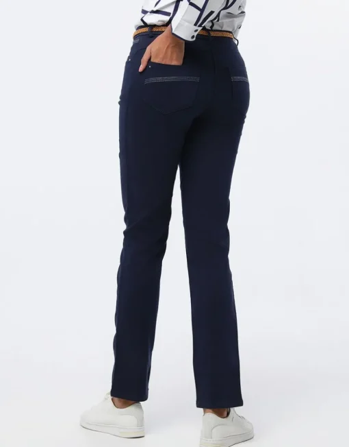 Pantalon coton marine