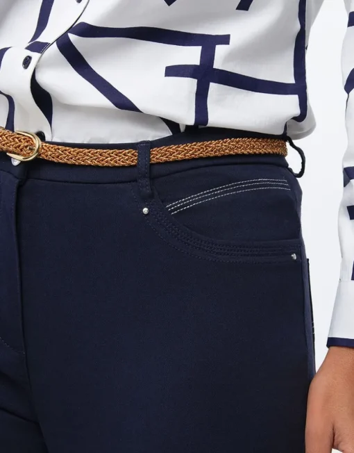 Pantalon coton marine
