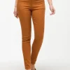 Pantalon coton orangé