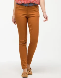 Pantalon coton orangé