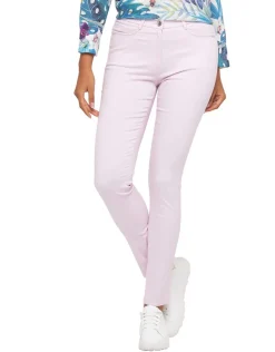 Pantalon coton rose clair