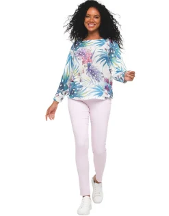 Pantalon coton rose clair