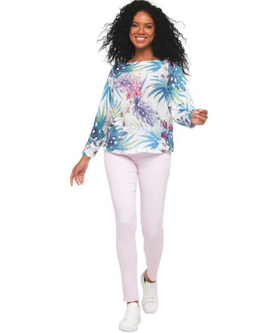 Pantalon coton rose clair