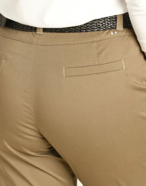 Pantalon 7/8e beige taupe