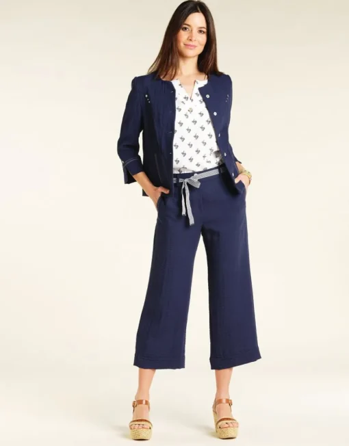 Pantalon 7/8e bleu marine
