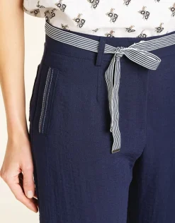 Pantalon 7/8e bleu marine