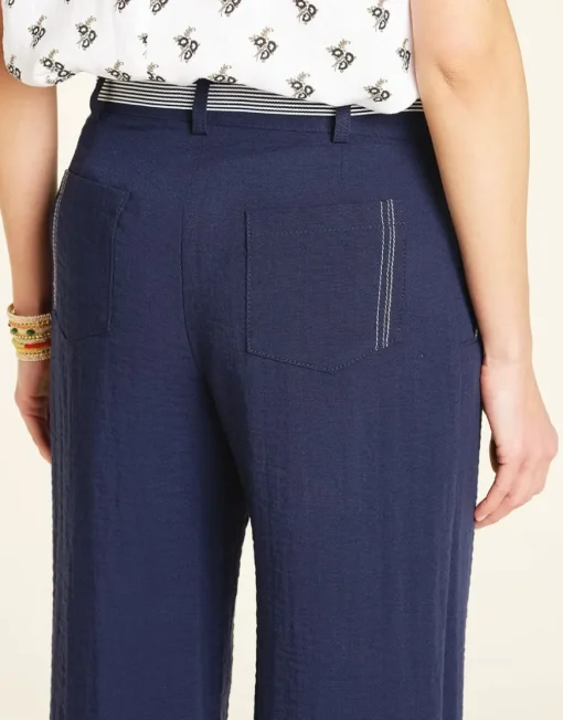 Pantalon 7/8e bleu marine
