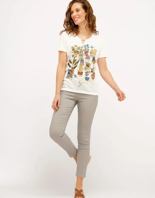 Pantalon 7/8e gris