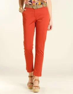 Pantalon 7/8e terracotta
