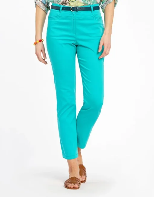 Pantalon 7/8e vert menthe