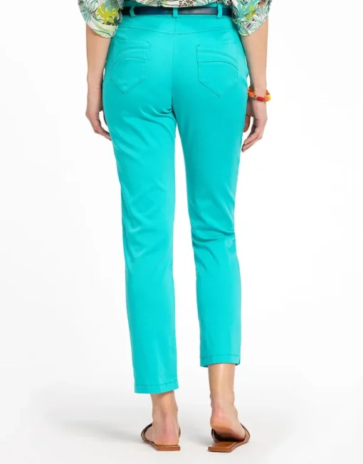 Pantalon 7/8e vert menthe