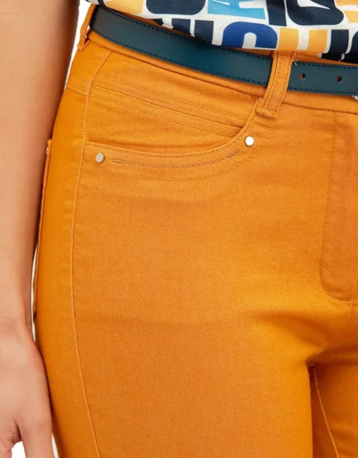Pantalon jaune stretch