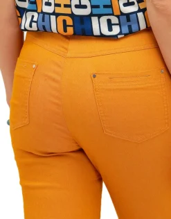 Pantalon jaune stretch