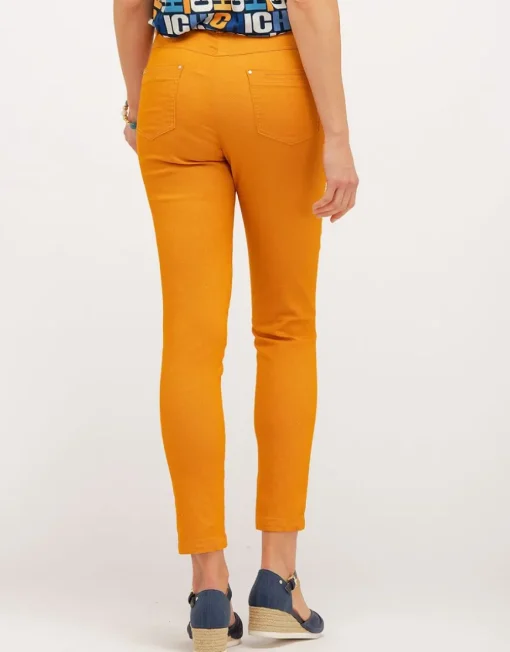 Pantalon jaune stretch