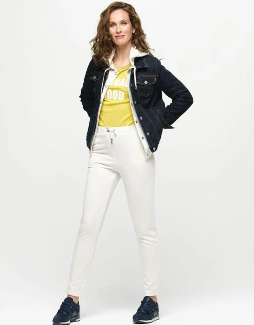 Pantalon jogging écru