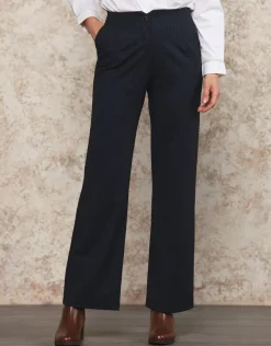 Pantalon large bleu