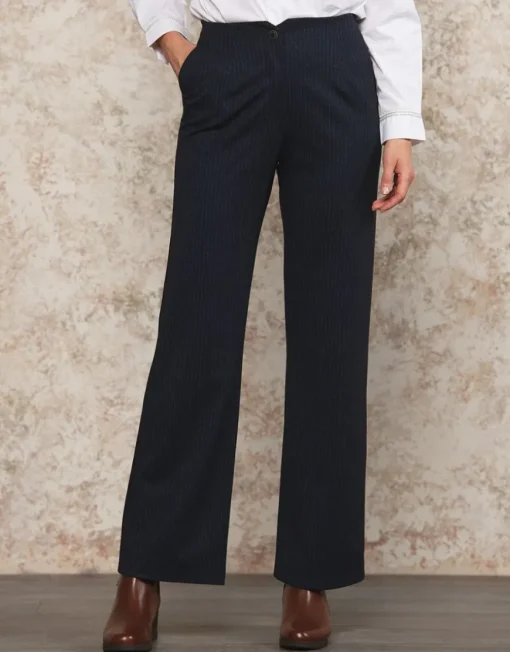 Pantalon large bleu