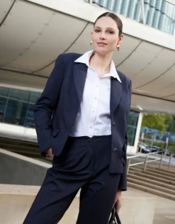 Pantalon large bleu