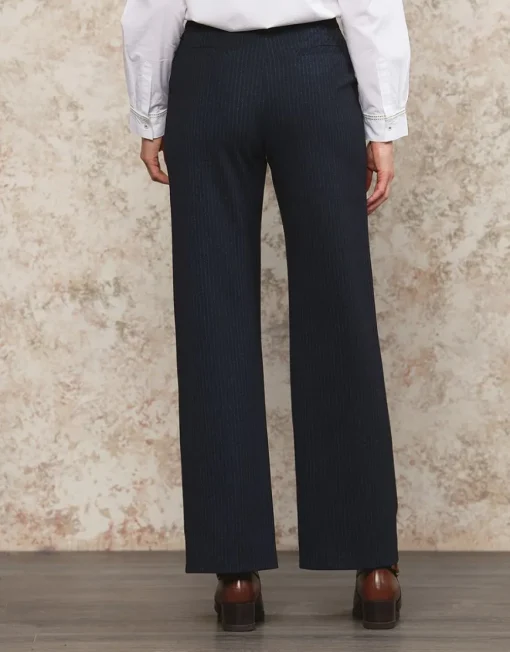 Pantalon large bleu