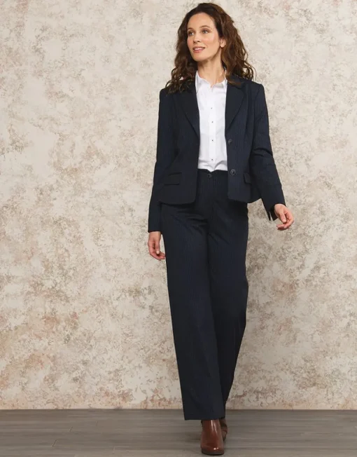 Pantalon large bleu