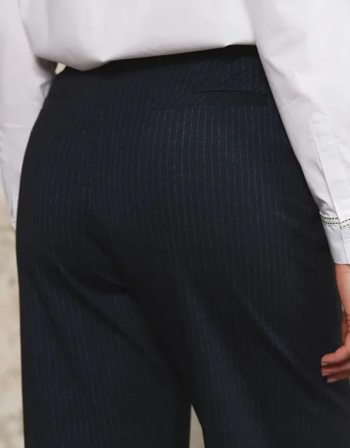Pantalon large bleu