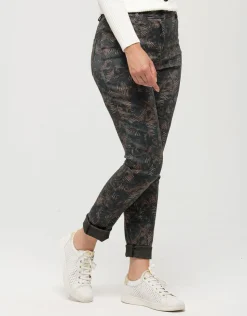 Pantalon marron motifs