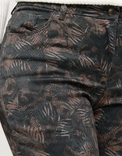 Pantalon marron motifs