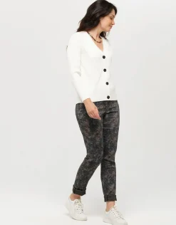 Pantalon marron motifs
