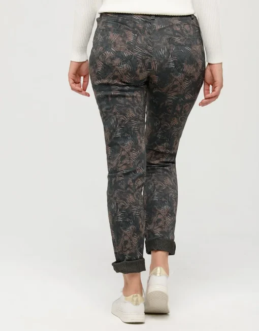 Pantalon marron motifs