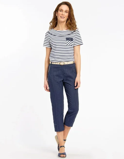 Pantalon 7/8ème marine