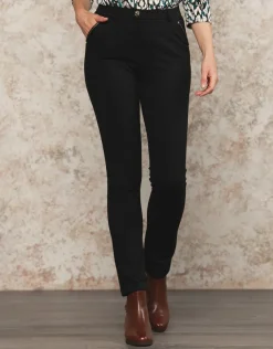 Pantalon sergé chic noir