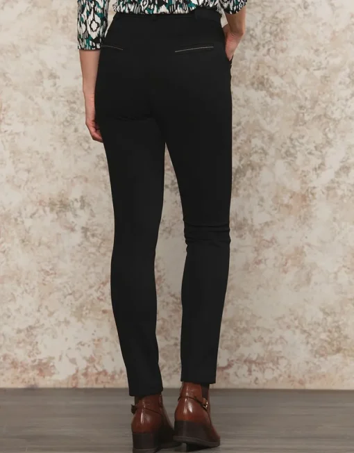Pantalon sergé chic noir