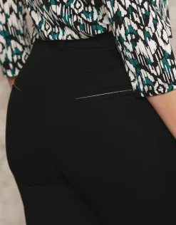 Pantalon sergé chic noir