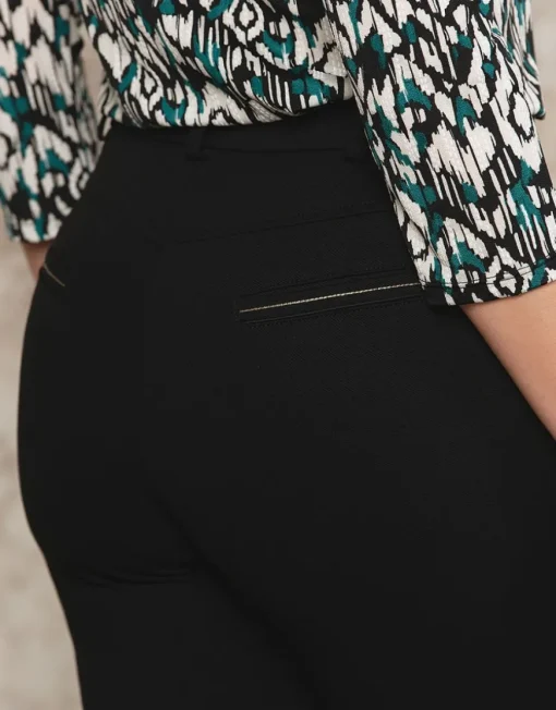 Pantalon sergé chic noir
