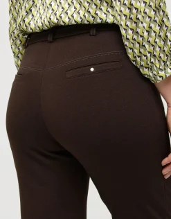 Pantalon slim marron