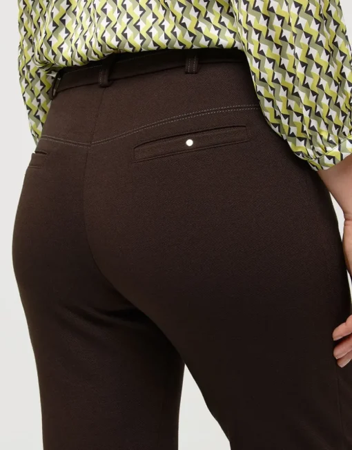 Pantalon slim marron