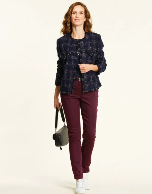 Pantalon stretch prune