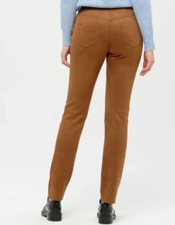 Pantalon suédine marron
