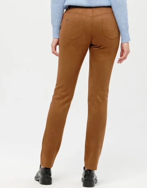Pantalon suédine marron