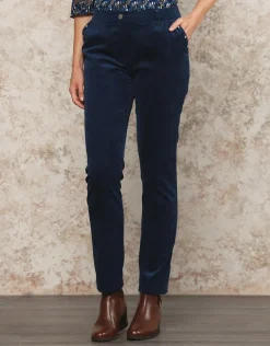 Pantalon velours bleu