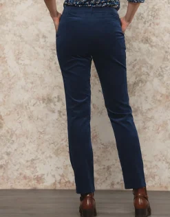 Pantalon velours bleu