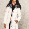 Parka longue écrue