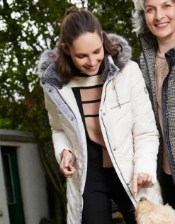 Parka longue écrue