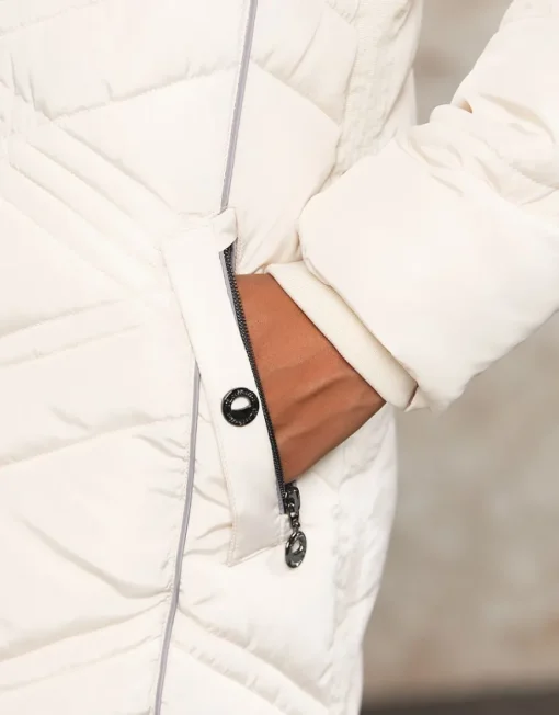 Parka longue écrue