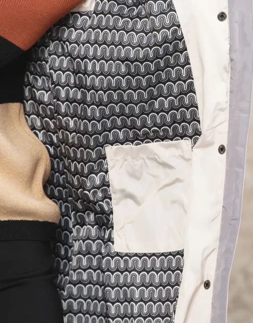 Parka longue écrue