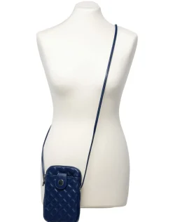 Pochette bandoulière bleu