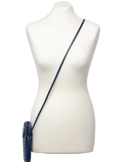 Pochette bandoulière bleu