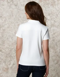 Polo coton blanc