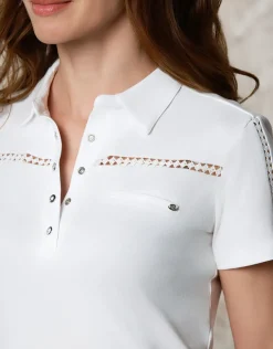 Polo coton blanc