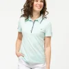 Polo vert d'eau coton